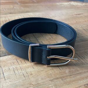 Black faux leather Belt - medium